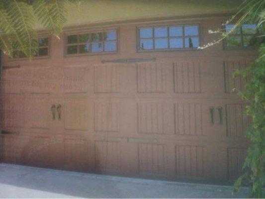 Lopez Garage Door Service -garage door with windows, wood design