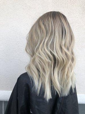 Second session partial highlights and balayage done by Marcie @marcie_makingthecut