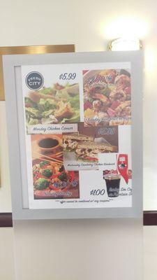 Fresh City * Monday thru Friday Specials