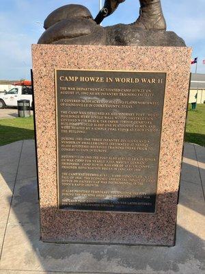 WWII memorial at the Information Center
