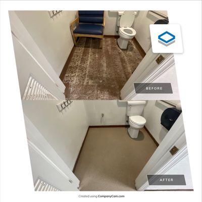 Here are the before and after pictures