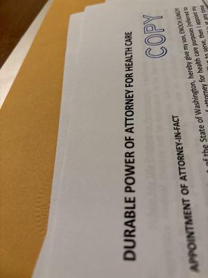 Durable Power Attorney