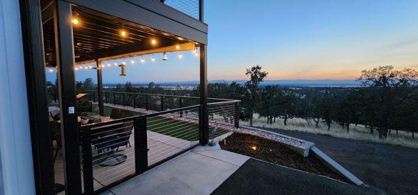 Custom powder coated double gate.