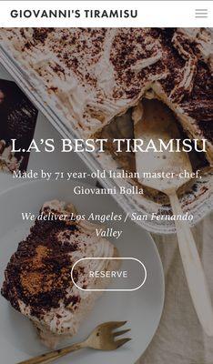 Here is what their Tiramisu looks like.