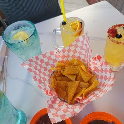 Half price margaritas and fresh chips!