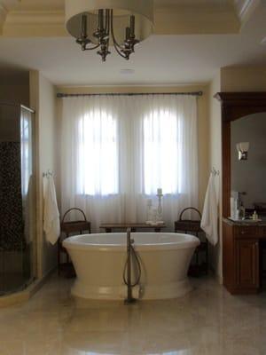 Custom window treatments by peristyle interiors