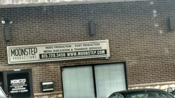 Entrance on side of building.