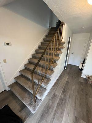 Before. Pickets are too wide (not up to code)