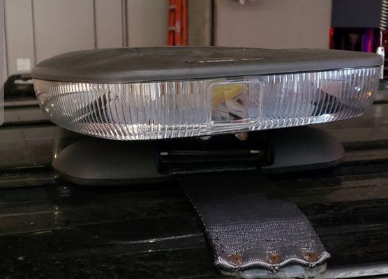 Lightbar with some weird seatbelt mount