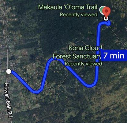 Makaula O oma Trail