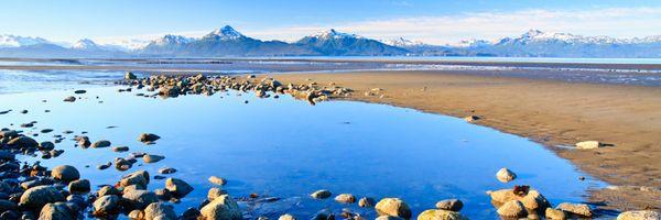 Old Town Bed and Breakfast overlooks Bishops Beach in Homer