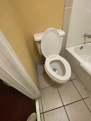 Another view of the nasty bathroom. FYI keep your shoes on the entire time even when you sleep