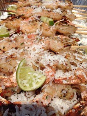 Lime Coconut Grilled Shrimp