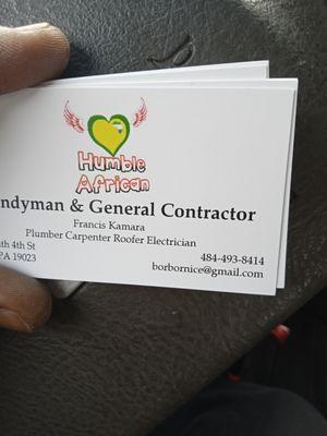 Humble African Handyman And general Contractor