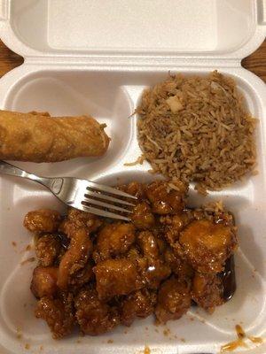 General Tsao chicken combo