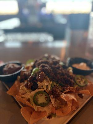 Beef nachos