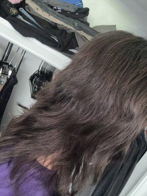 I have no words.. if anyone says this looks good I just want to say that YOU ARE A LIAR. Will be hiding out or just go bald..