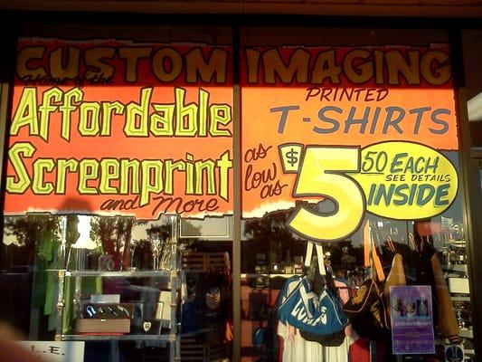 "Home of the affordable Screen Print"
