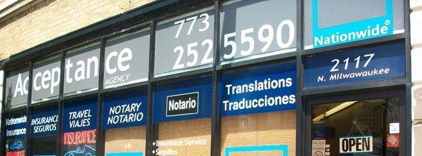 Acceptance Insurance and Notary Services