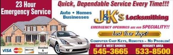 J & K'S Locksmithing