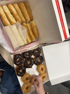 Ham & Cheese Kolache and Classic Glazed Donuts