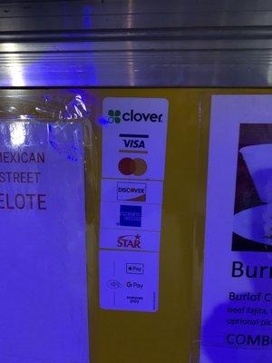 We accept major credit cards