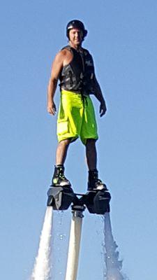 Zoomed in picture of Captain Mike at 40 feet posing for a picture!