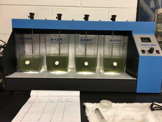 Wastewater jar testing