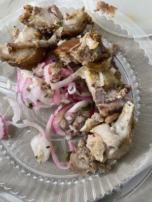 All the fat that I got with my pernil 3. Pernil