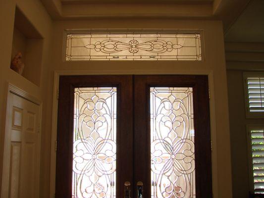 Custom made transom by Trina. Thanks!