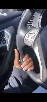 Acrylic French manicure