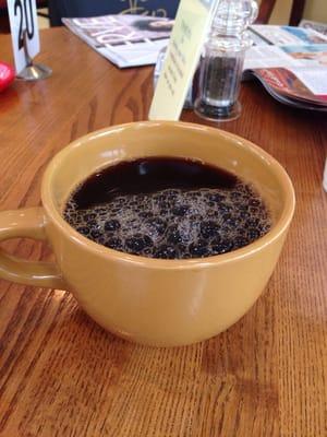 The 20 oz cup of coffee, ideal for us caffeine addicts.