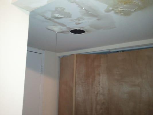 Action shot. Caving almost complete.