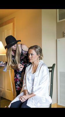 We were Focused and ready for her big Day! Thanks Kelly Labor.