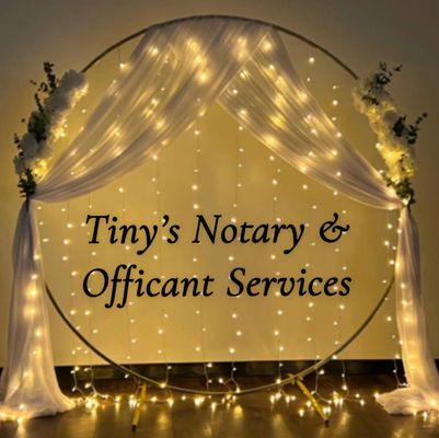 Tiny’s Notary and Officiant Services