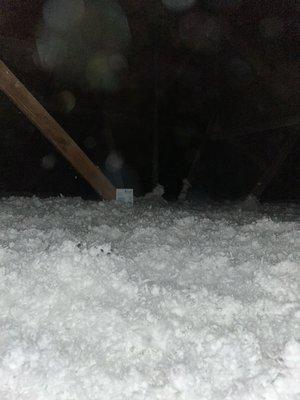 Upgraded attic insulation