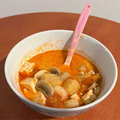 Hot and sour soup in Thai style