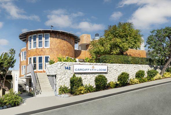 Exterior photo with signage