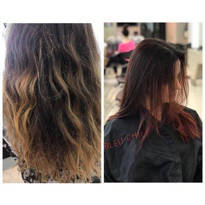 Before and after. Color Correction