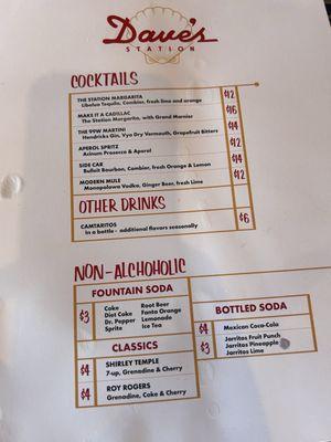 Cocktail choices