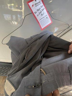 No button on paint with repair ticket.