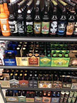 Just a portion of their selection of bombers and six packs