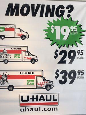 U-Haul IS HERE!!! CARGO VANS, PICK-UP,ETC