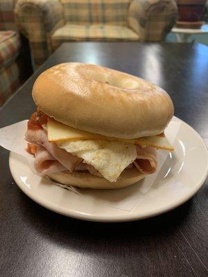 Build your own breakfast sandwich