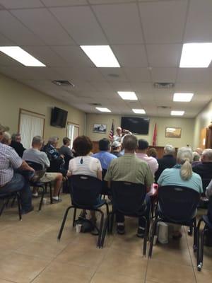 Steve Womack discussing current issues.