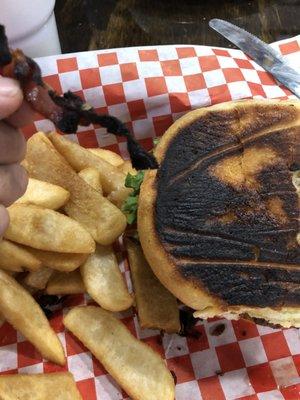Bacon Burger with Fries