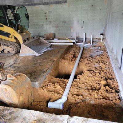 Commercial building slab