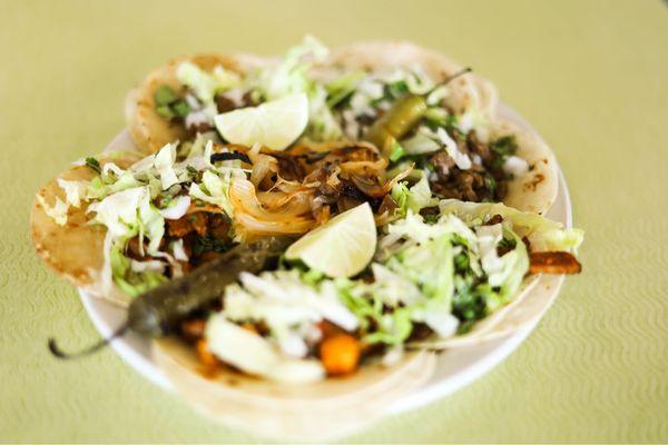 Tacos asada or al pastor