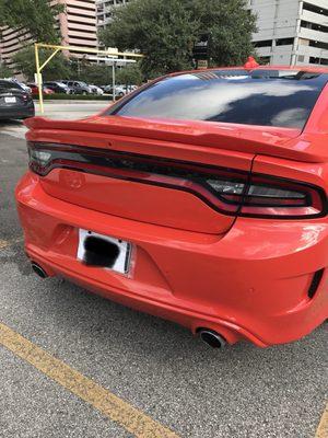 The trunk and bumper was replaced