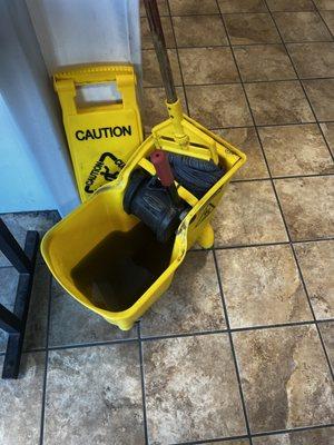 Dirty water it has never been changed